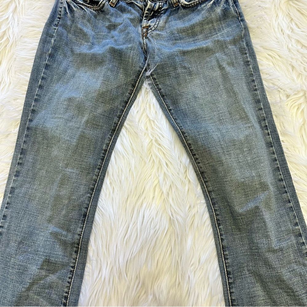 Lucky Brand Maui Meggie Jean Med Wash Women's Size 2/26 Raw Hem - Picture 3 of 14